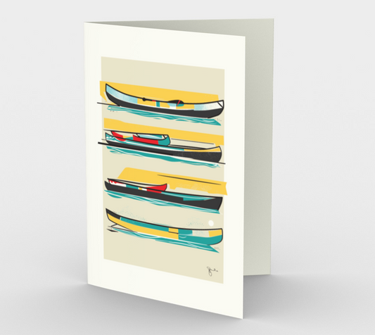 Canoe Lines Cards