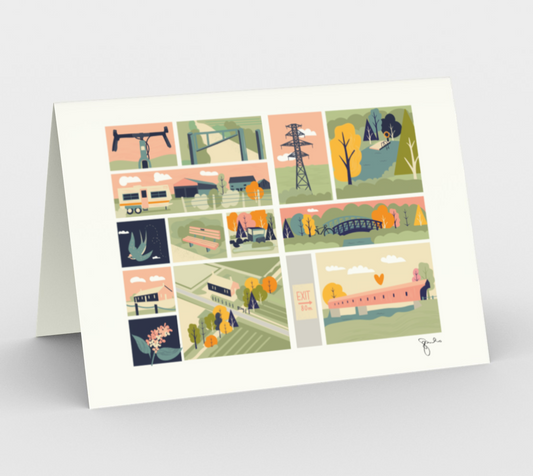 Trails to West Montrose Cards